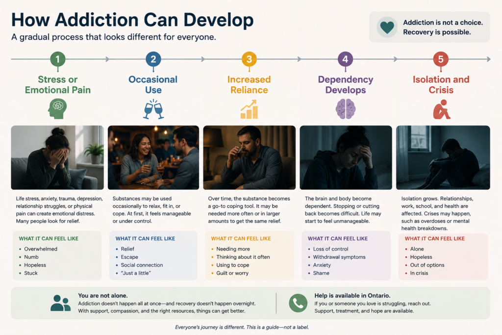 Stages of addiction-ontario-canada